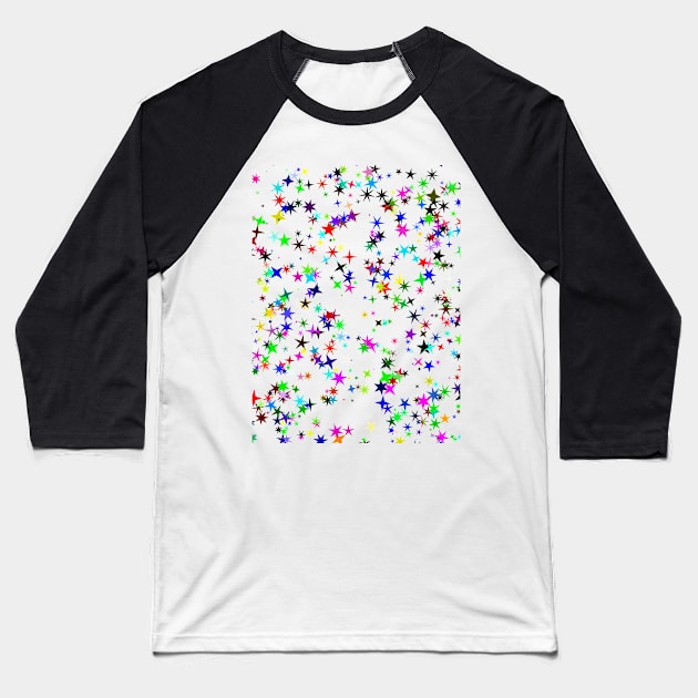 Stars Pattern Baseball T-Shirt by GR-ART